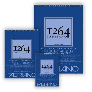 Альбом 1264 на спирали 25% хлопка 300г 30л A4 CP, Fabriano