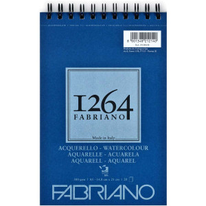 Альбом 1264 на спіралі 25% бавовни 300г 20арк A5 CP, Fabriano