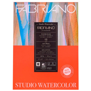 Блок Watercolour 25% хлопка 229х305мм 200г 20л HP, Fabriano