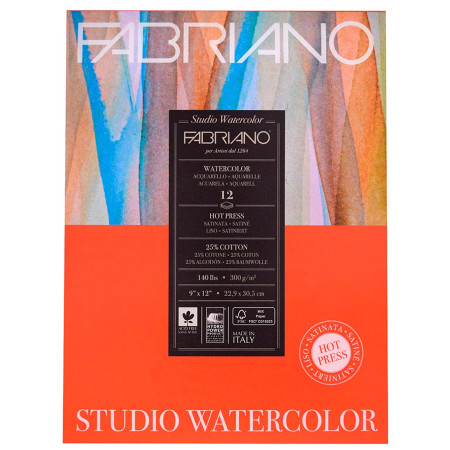 Склейка Watercolour Fabriano 229х305мм 200г 20арк HP