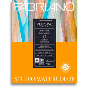 Блок Watercolour 25% бавовни 280х356мм 200г 20арк HP, Fabriano