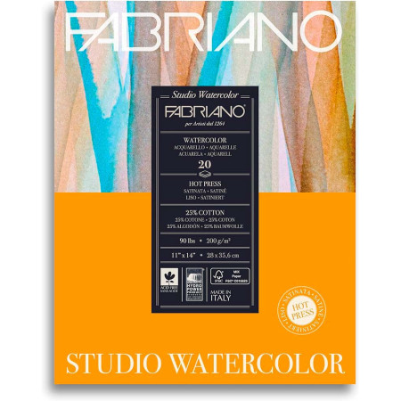 Склейка Watercolour Fabriano 280х356мм 200г 20арк HP