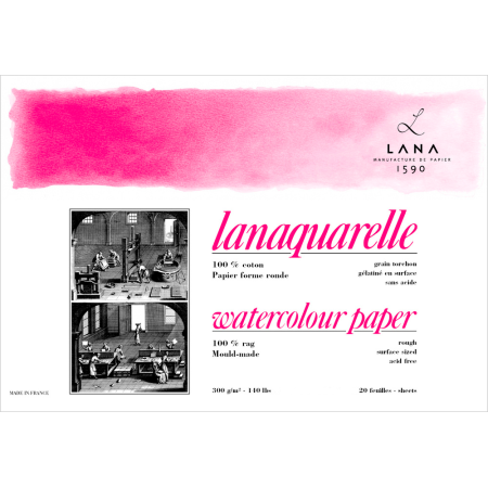Акварельний альбом 23х31см Lanaquarelle Rough