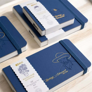Скетчбук акварельний бавовна 300г 150х150мм 25арк HP, Loving Vincent. Photo 3