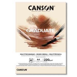 Альбом Mixed Media A4 Graduate Natural 220г 30арк HP і CP, Canson 