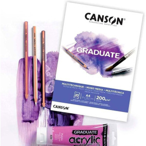 Альбом Mixed Media A4 Graduate 200г 20арк, Canson. Photo 3