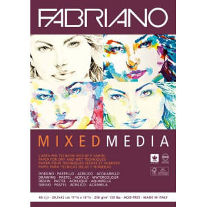 Альбом A3 Mixed Media 250г 40арк, Fabriano