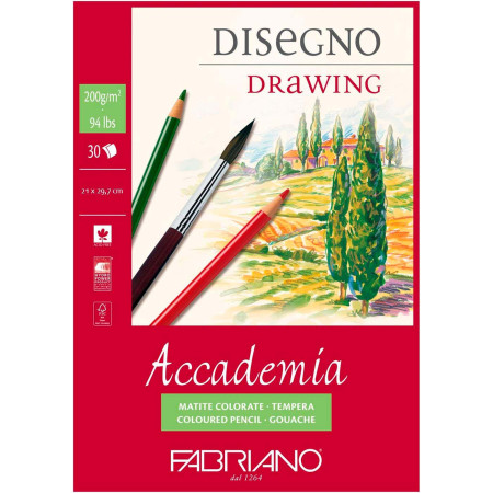 Альбом А4 Accademia 200г 30арк Fabriano 