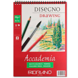 Альбом на спирали Accademia 200г 30л A4 HP, Fabriano