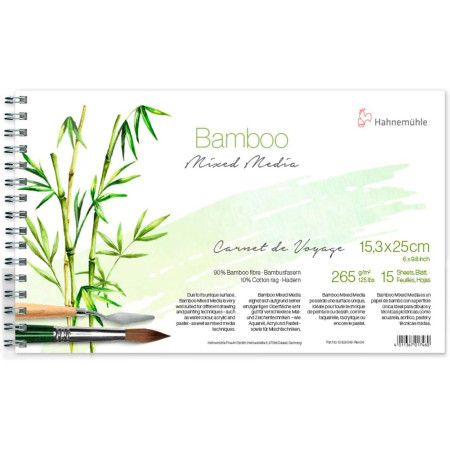 Альбом для змішаних технік Bamboo 265г 153х250мм
