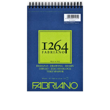 Альбом 1264 на спіралі 180г 30арк А5, Fabriano