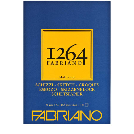 Альбом 1264 Schizzi 90г 100арк А3, Fabriano