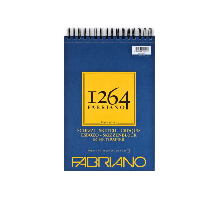 Альбом на спіралі 120арк 1264 Schizzi 90г А4, Fabriano