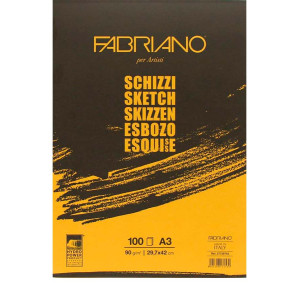 Альбом для ескізів Schizzi 90г 100арк А3, Fabriano