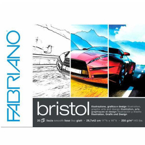 Склейка для малюнка Bristol 250г 20арк А3, Fabriano
