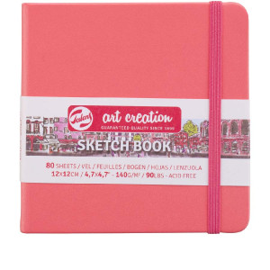 Блокнот для графіки Talens Art Creation 12х12см 140г 80арк Coral Red
