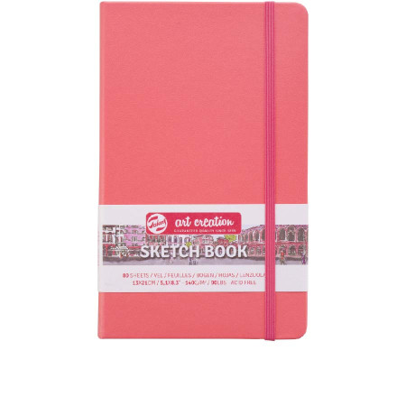 Блокнот для графіки Talens Art Creation 13х21см Coral Red