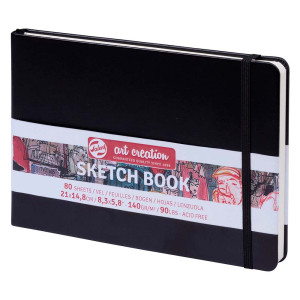 Блокнот для графіки Talens Art Creation 14,8х21см 140г 80арк Black