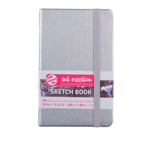Блокнот для графіки Talens Art Creation 9х14см 140г 80арк Shiny Silver