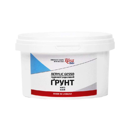 Ґрунт акриловий 280мл білий, Rosa Studio