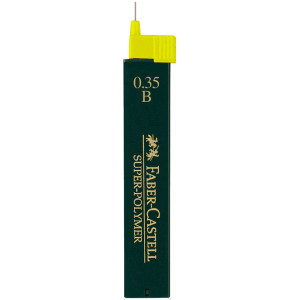 Набір грифелів 0.35мм Super-Polymer В 12штук 120301, Faber-Castell