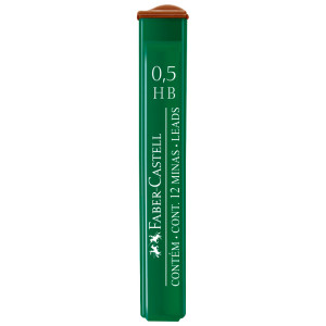Набір грифелів 0.5мм Polymer HB 12штук 521500, Faber-Castell