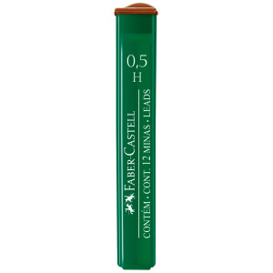 Набір грифелів 0.5мм Polymer H 12штук 521511, Faber-Castell