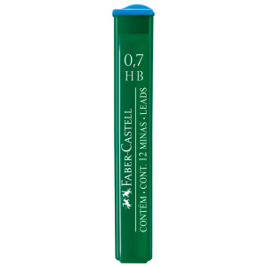 Набор грифелей 0.7мм Polymer HB 12штук 521700, Faber-Castell