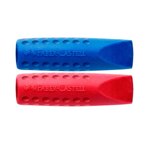 Ластик-ковпачок кольоровий 2 штуки 187001, Faber-Castell