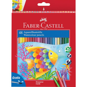 Набір акварельних олівців 48 кольорів Рибка, Faber-Castell
