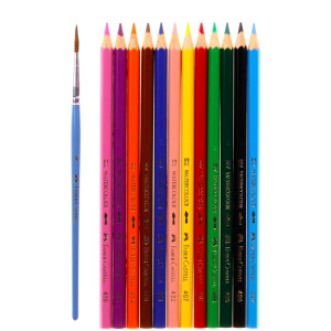 Набір акварельних олівців 12 кольорів Рибка, Faber-Castell. Photo 3