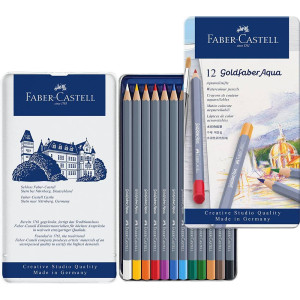 Набір акварельних олівців Goldfaber 12 кольорів, Faber-Castell