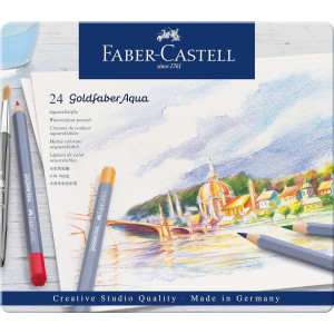 Набір акварельних олівців Goldfaber 24 кольори, Faber-Castell. Photo 2