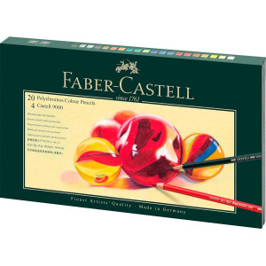 Набор цветных карандашей Polychromos 20 цветов подарочный, Faber-Castell. Photo 2