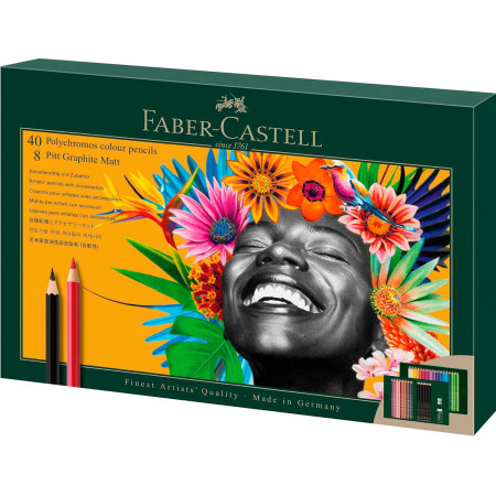 Олівці кольорові Polychromos 40 кольорів Faber-Castell