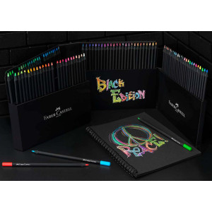 Набір 100 кольорових олівців Black Edition, Faber-Castell. Photo 2