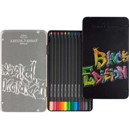 Олівці кольорові Black Edition 12 штук у пеналі