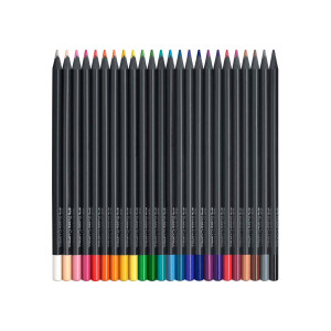 Набір 24 кольорових олівці Black Edition, Faber-Castell. Photo 2