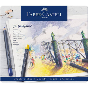 Набір 24 кольорові олівці Goldfaber, Faber-Castell. Photo 2
