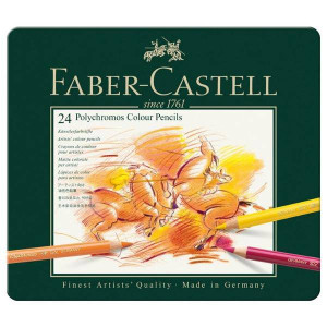 Набір 24 кольорових олівці Polychromos, Faber-Castell. Photo 2