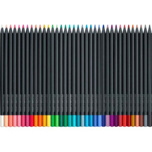 Набір 36 кольорових олівців Black Edition, Faber-Castell. Photo 2