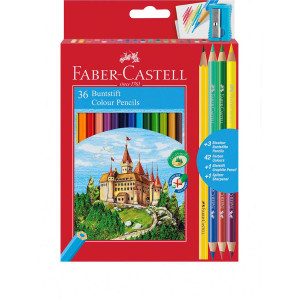 Набір 36 кольорових олівців Замок і подарунок, Faber-Castell