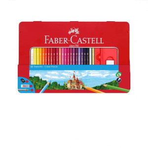 Набір 48 кольорових олівців у пеналі Замок, Faber-Castell