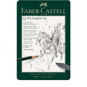 Набір графітних олівців Pitt Graphite 11 предметів, Faber-Castell. Photo 2