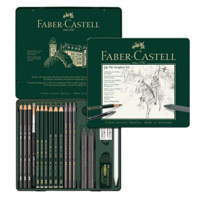Набор графитных карандашей Pitt Graphite 19 предметов, Faber-Castell