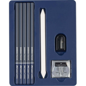 Набір вугільних олівців 8 предметів, Faber-Castell. Photo 2