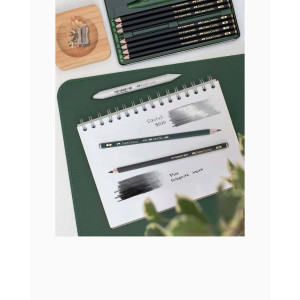 Набір графітних олівців Matt 2B-12B 6 штук, Faber-Castell. Photo 3