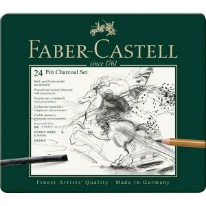 Набір вугілля та вугільних олівців 24 предмети, Faber-Castell  . Photo 2