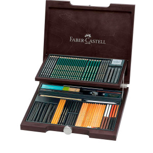 Набор подарочный для художника Pitt Monochrome 86 предметов, Faber-Castell