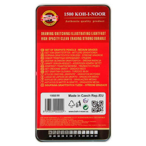 Набір графітних олівців Graphic 12 штук 5B-5H, Koh-i-Noor. Photo 2